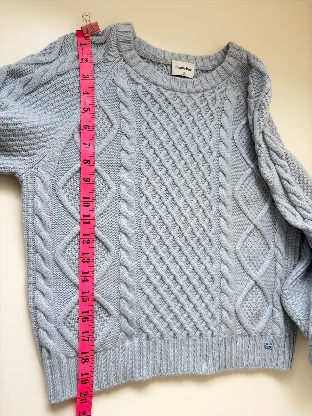 SUNDAY BEST LIMA SWEATER IN BLUE DIAMOND SIZE XS - Picture 11 of 11